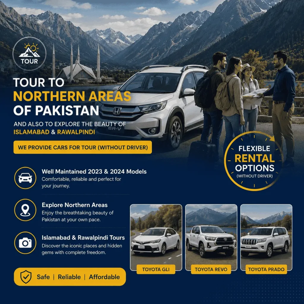 Tour Service to Northen & Explore the beauty of islamabad & rawalpindi